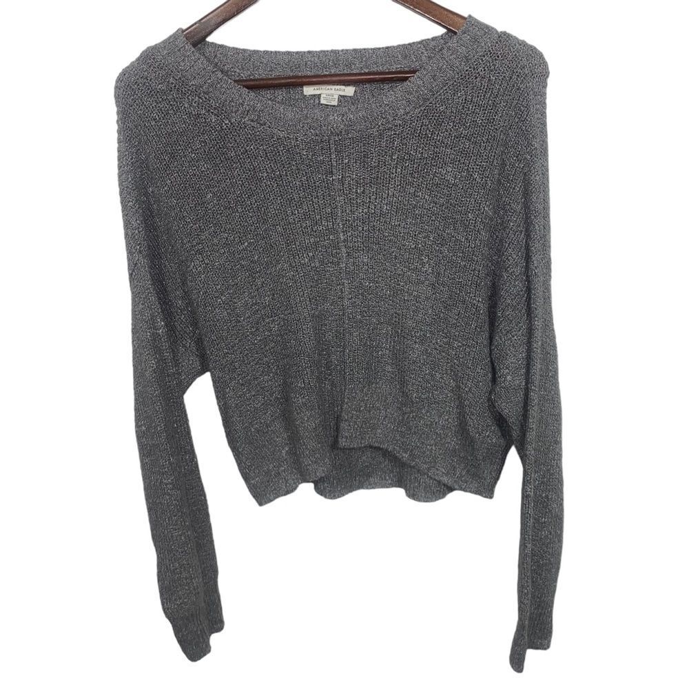American Eagle Grey Cozy Knit Sweater